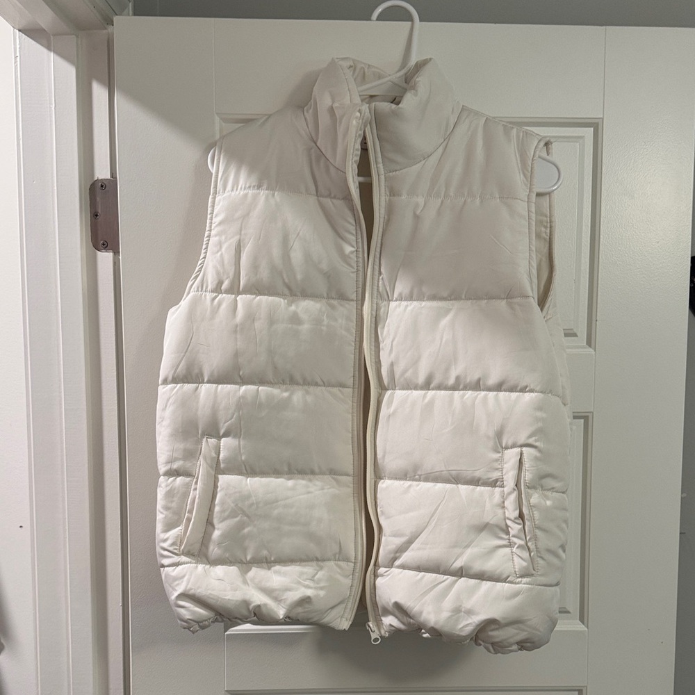 White Puffer Vest